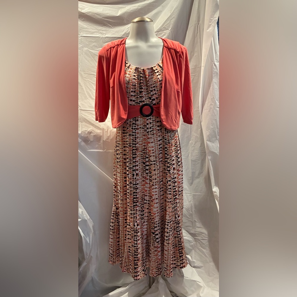 Sleeveless dress and shrug women’s small
